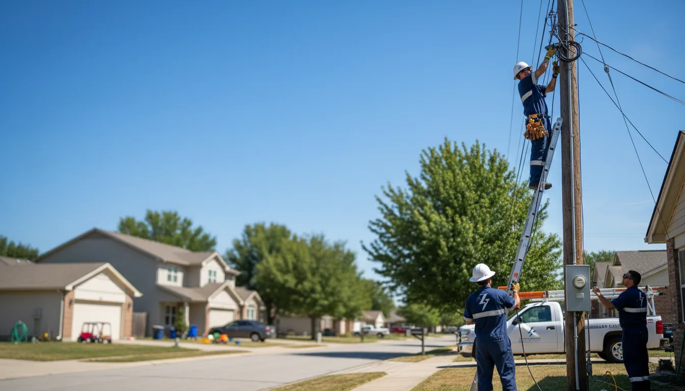 Residential electrician providing installation services in Buchanan Dam, TX